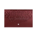 Προσκλητήριο γάμου burgundy floral 